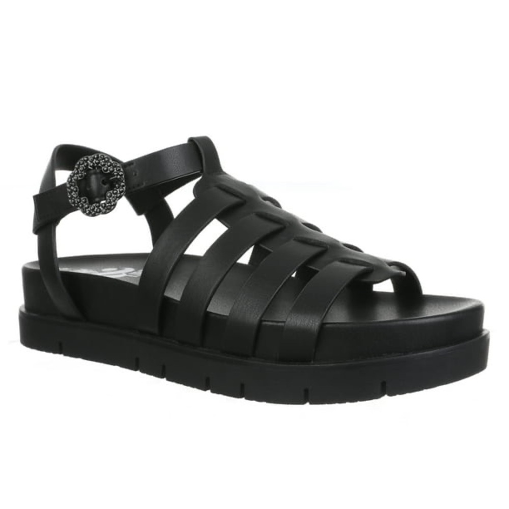 Sam & Libby Abigail Fisherman Black Sandals 8